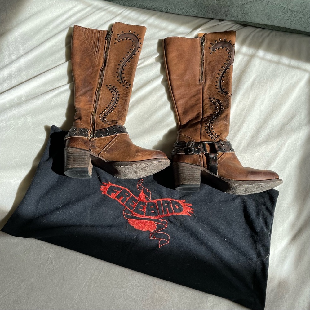 Freebird Brown Leather Boots